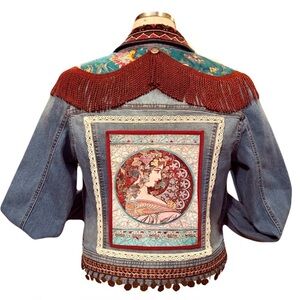 Embellished Denim Jeans Jacket